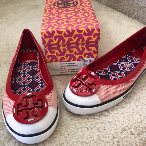 tory burch canvas sneakers